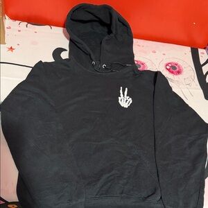 Artist Union Clothing Hoodie Sz S Cotton Blend Peace Sign Excellent Condition